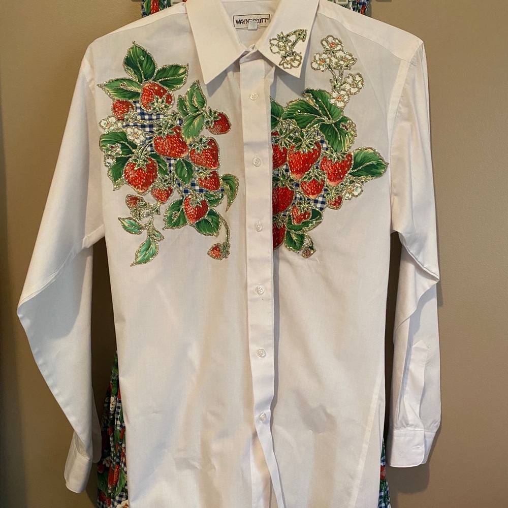 Glitter Women’s Western Set Med Strawberry Gingham